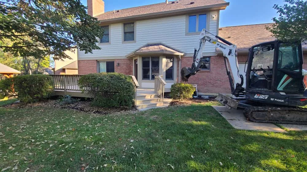 Professional deck demolition and removal service in progress